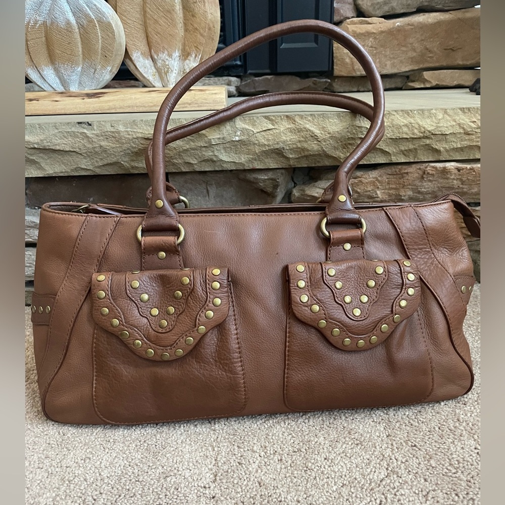 Brown leather Handbag